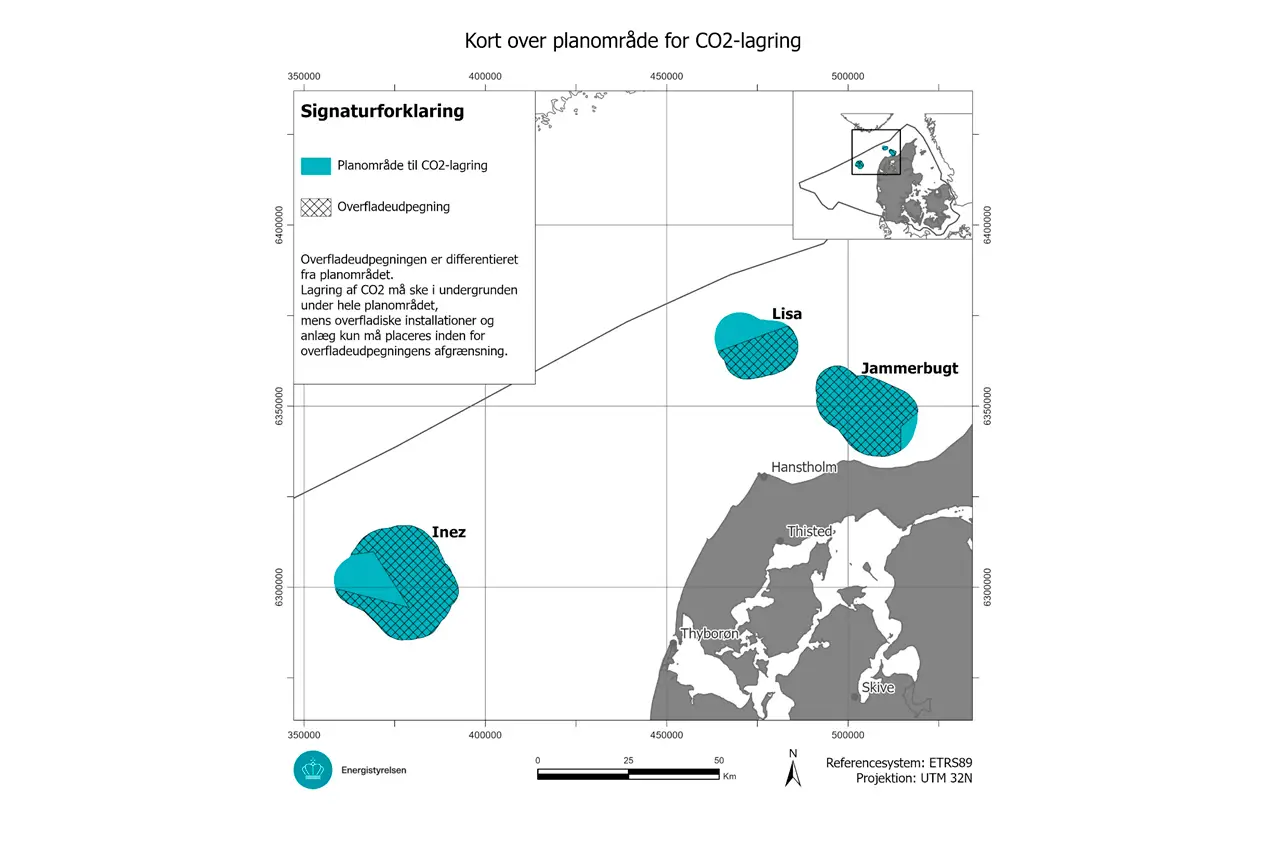 TotalEnergies, Mitsui & Co., Ltd. og CarbonCuts har ansøgt om tilladelse til efterforskning og anvendelse af undergrund til geologisk lagring af CO2